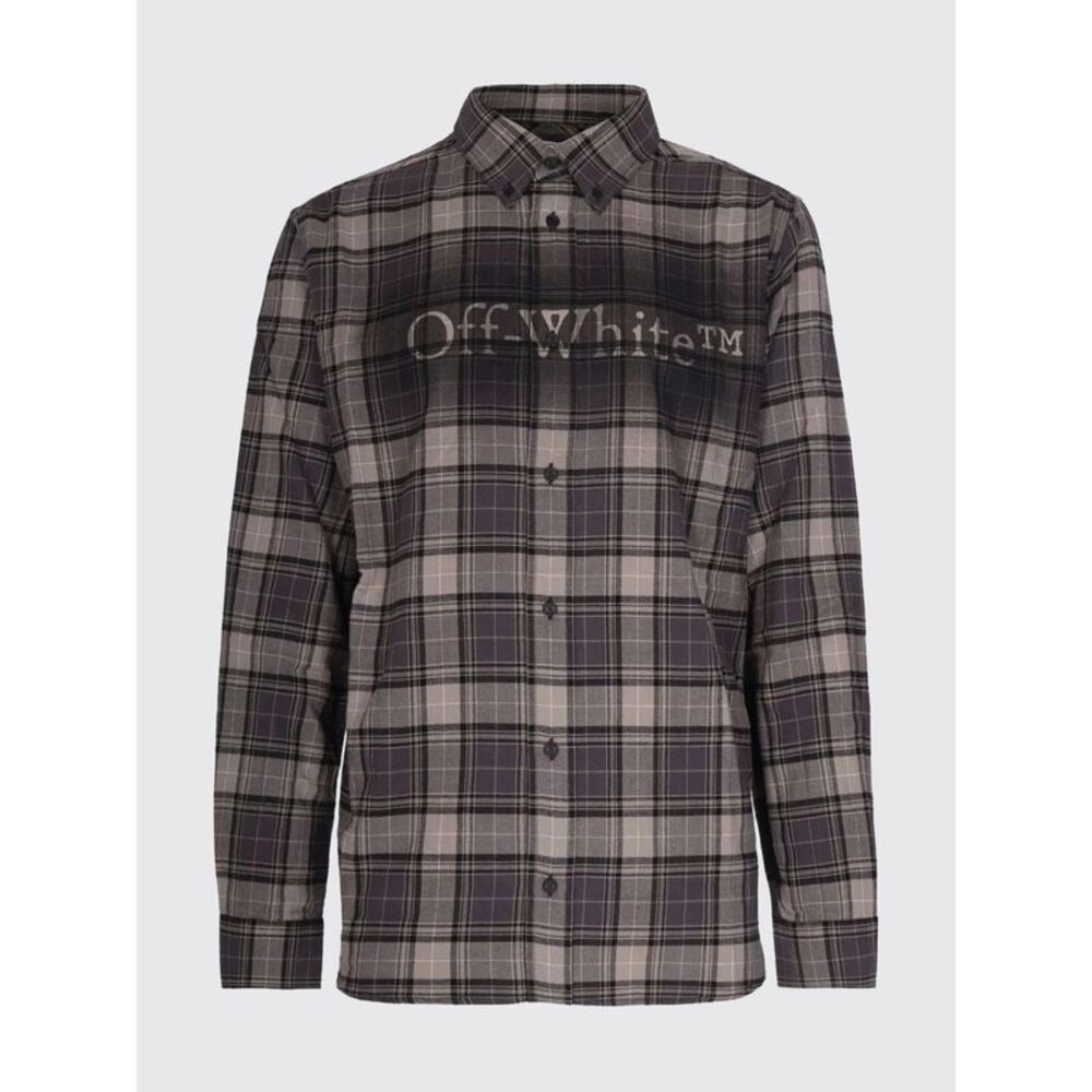 Off-White Shirt Men Grey